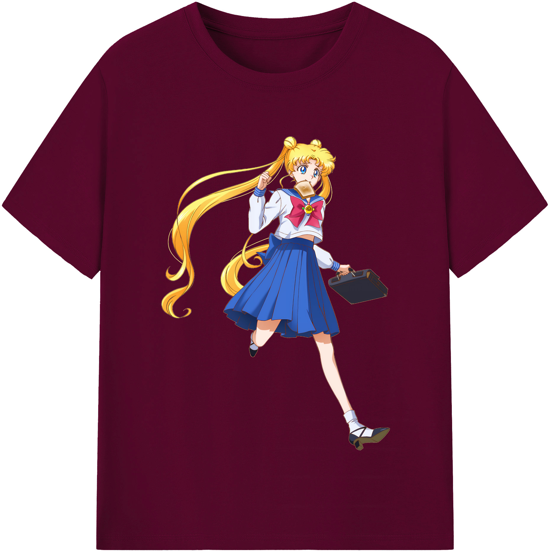 （画像用） 美少女戦士セーラームーン 愛野 美奈子 あいの みなこ Sailor Moon Aino Minako レディースカジュアルプリントTシャツ（綿100％）